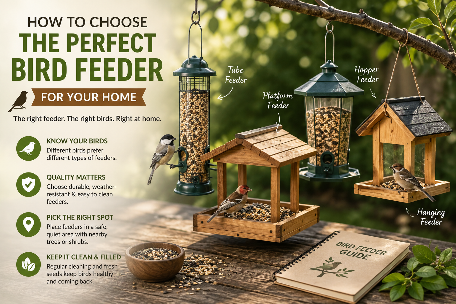 How to Choose the Perfect Bird Feeder for Your Home
